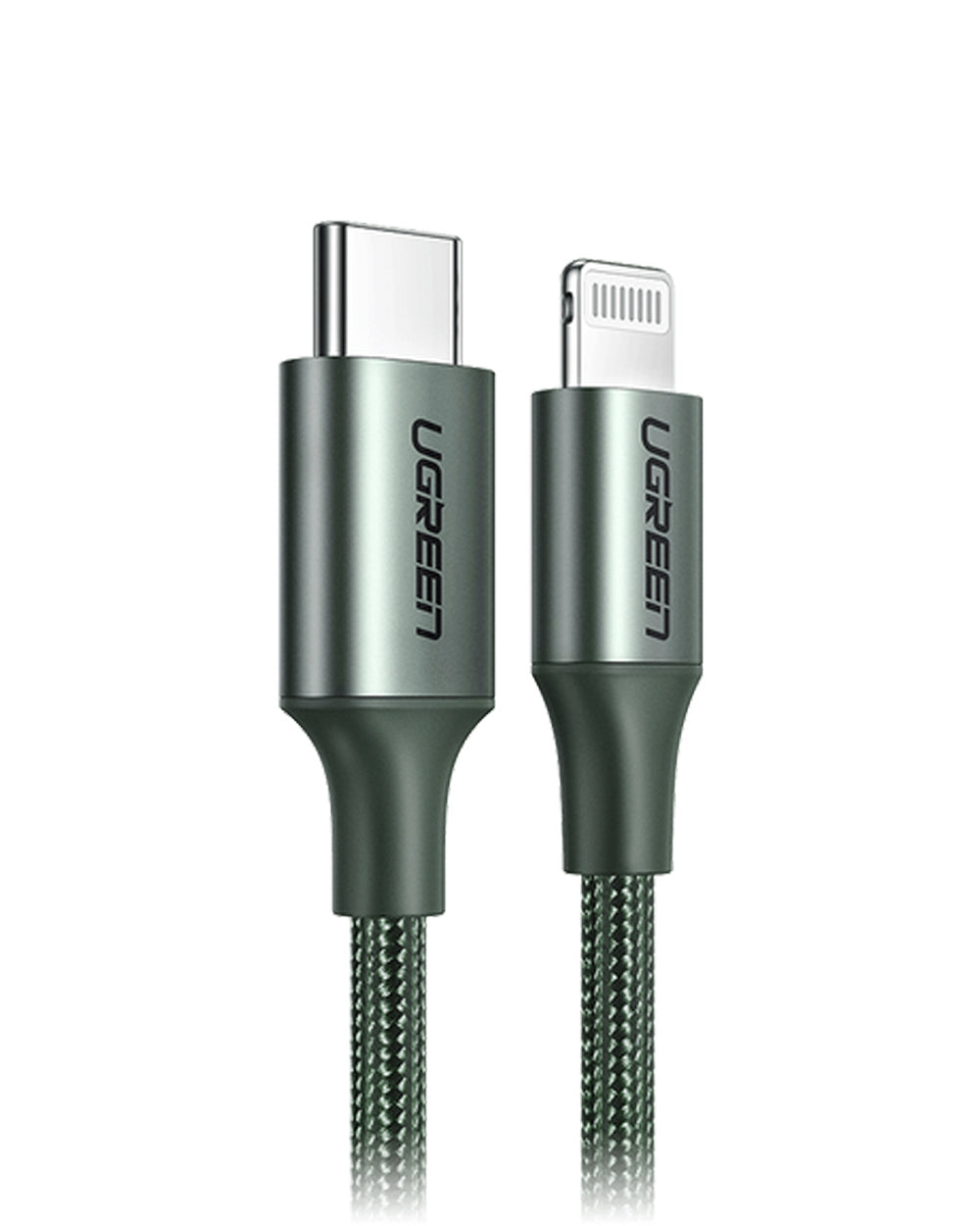 UGREEN USB-C to Lightning MFI Cable Nylon Braided 3A PD Fast Charging 1 Meter Black