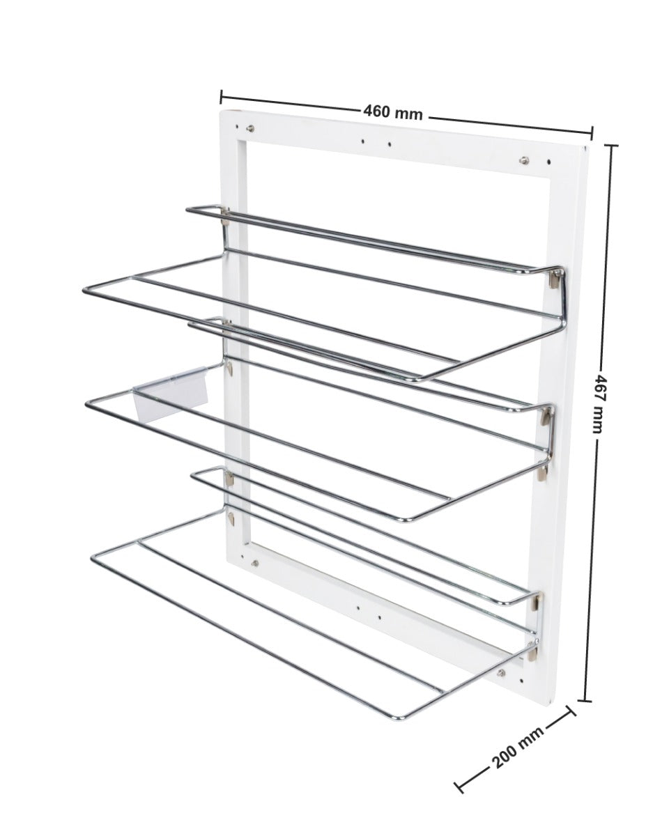 Tansel 3 Tier Pull Out Shoe Rack H 467 x L 200 x W 460 mm