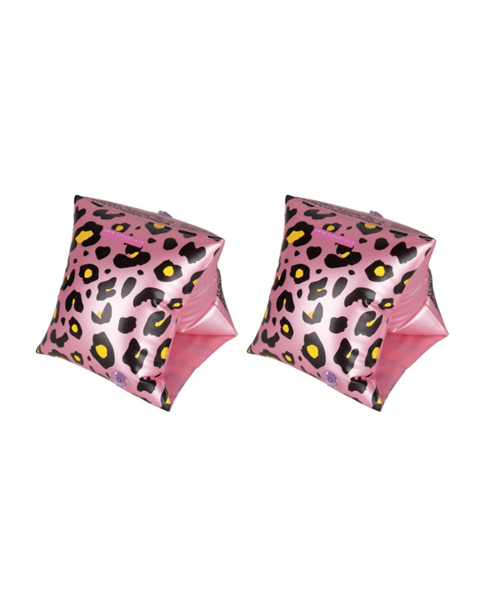 Swim Essentials Rose Gold Leopard Inflatable Swimming Armbands 2-6 years