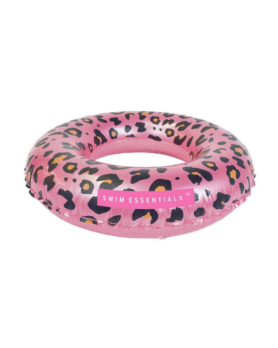Swim Essentials Rose Gold Leopard Kids Swimring 55cm