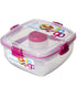 Sistema Salad To Go 1.1L Pink Clip