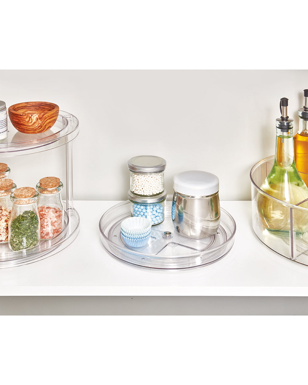 The Home Edit Single Tier Turntable 9 inch Clear