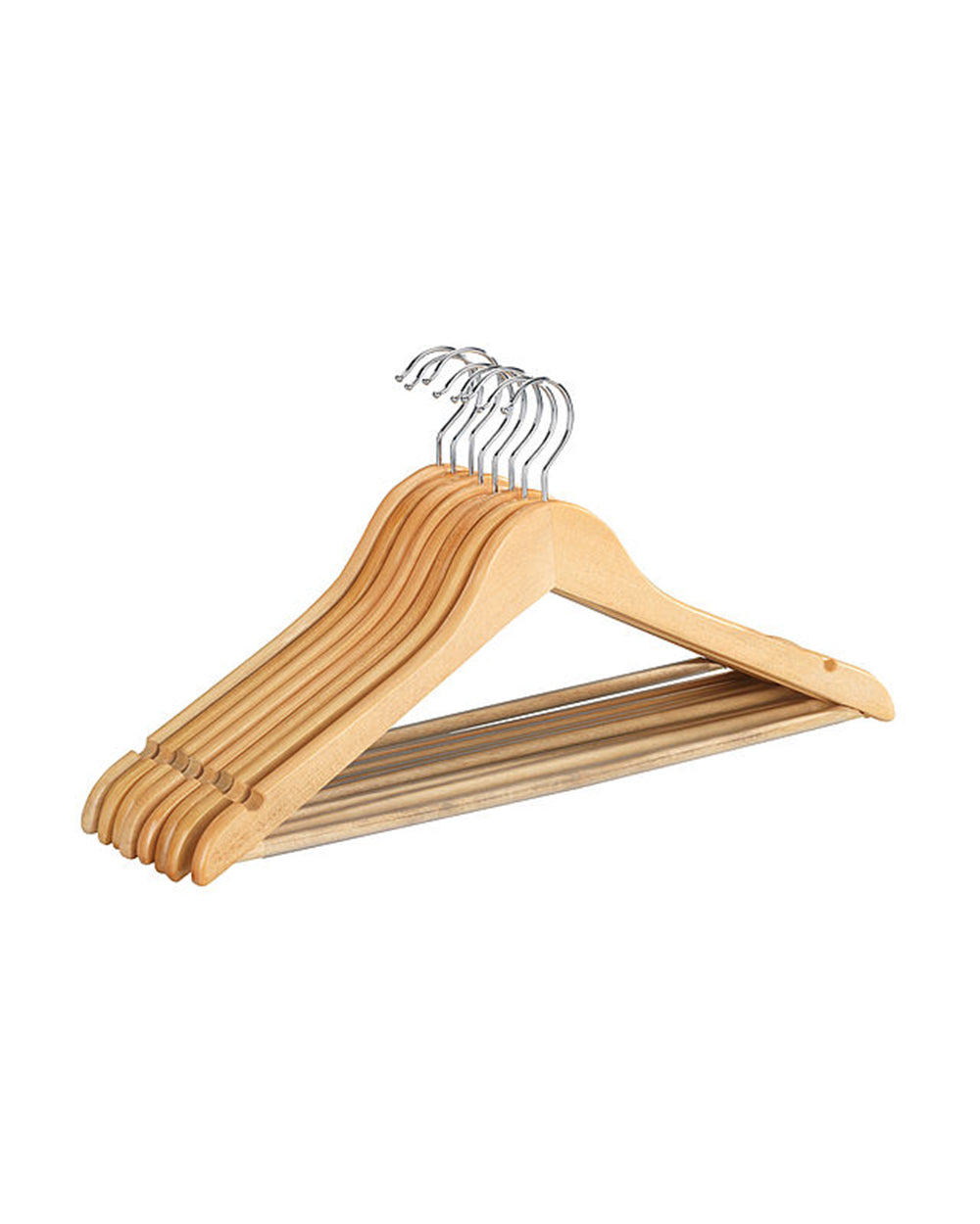 Wenko Shaped Hanger Eco Natural Pack of 8