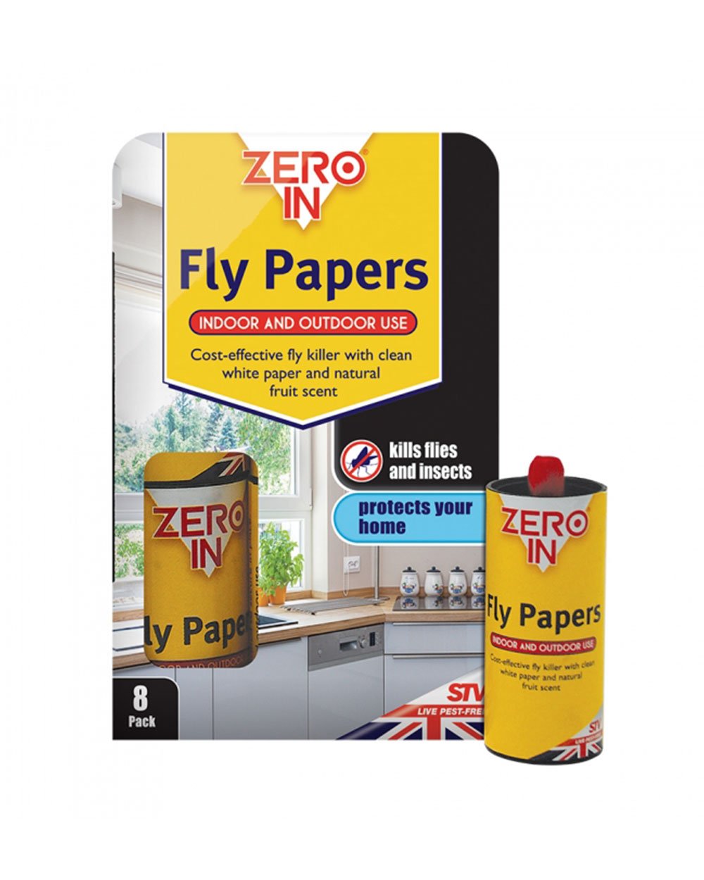 Zero In Fly Papers 8 Pack