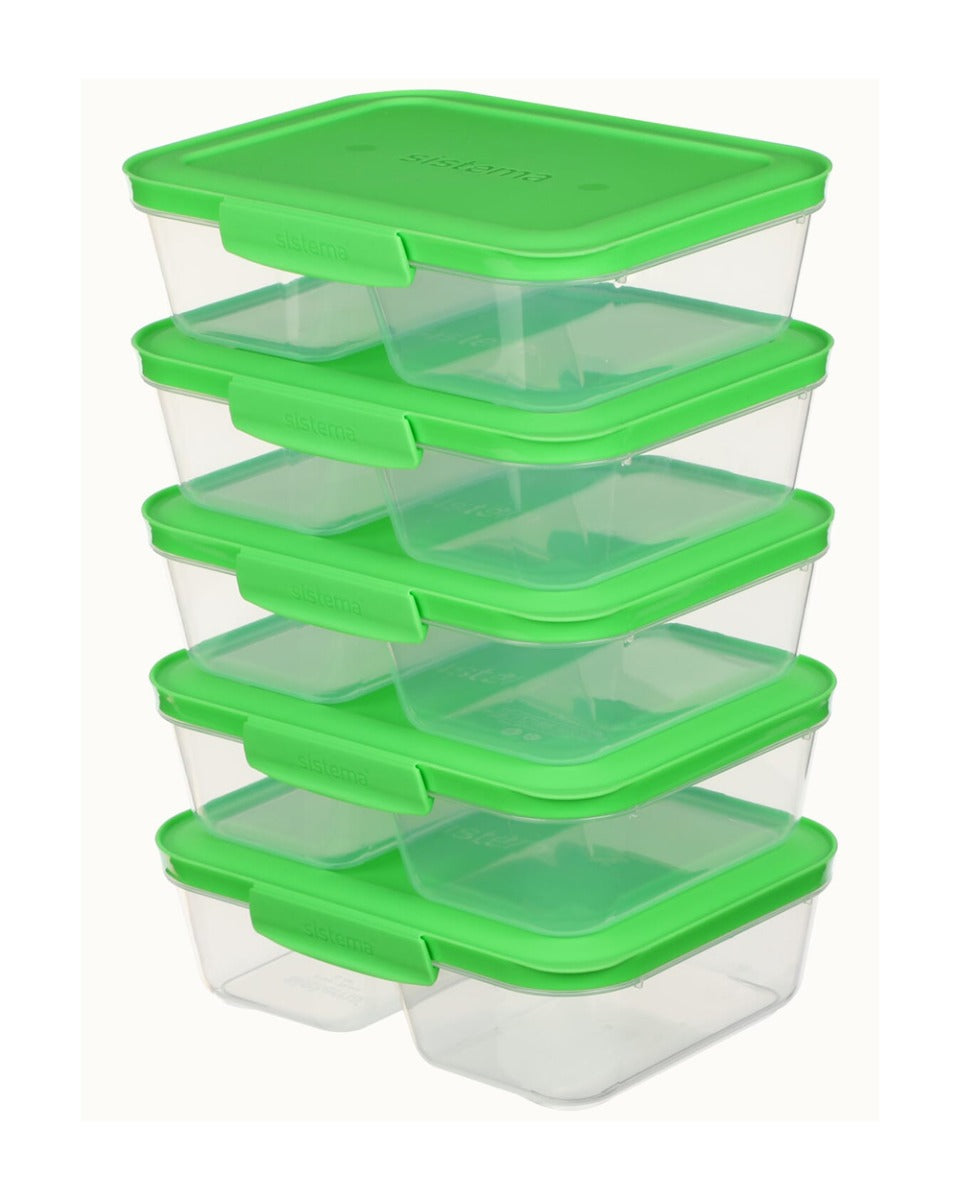 Sistema 870ML Meal Prep Nest IT Set of 5