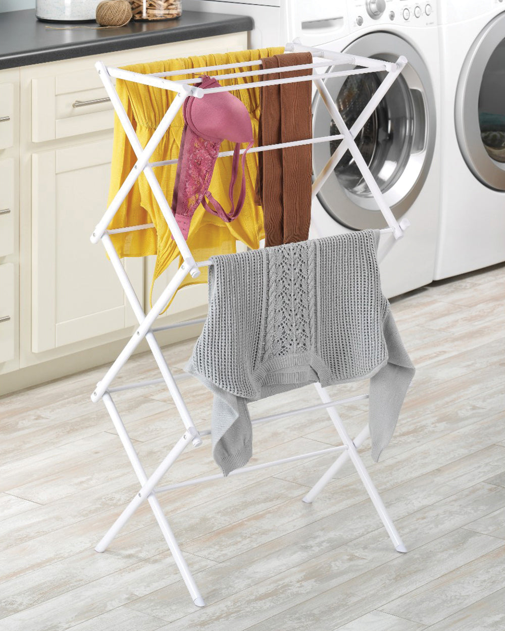 Whitmor Foldable Drying Rack White