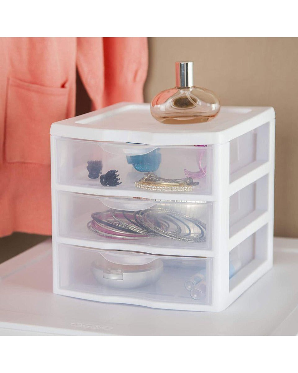 Sterilite 3 Drawer Clear Organizer