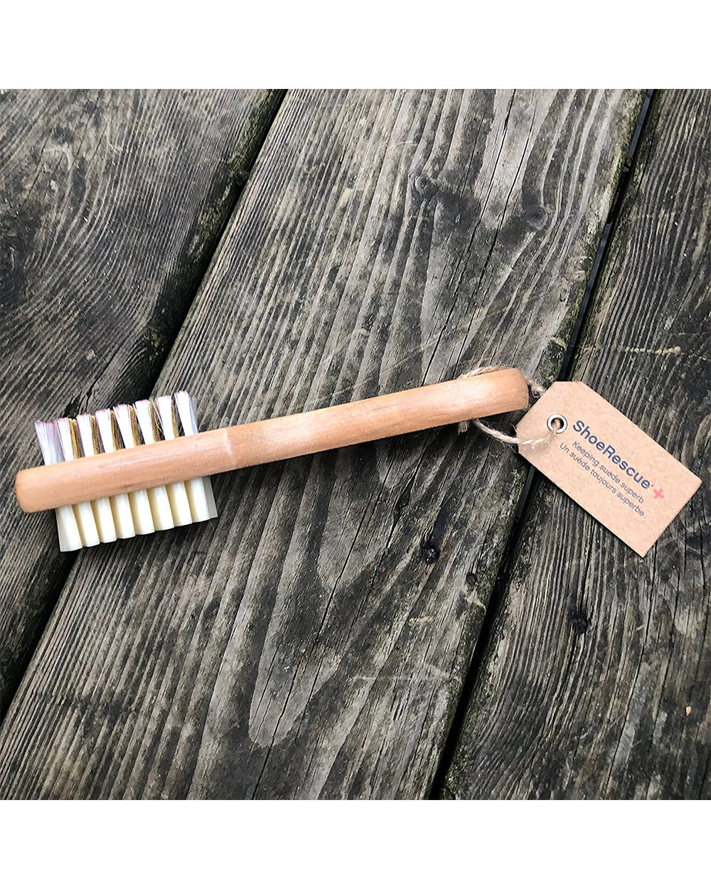 Shoe Rescue Natural Wooden Multi Sided Premium Suede & Nubuck Cleaning Brush