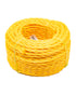 Wellington Cordage 1/4"x100' Yellow Poly Rope Twisted Coil