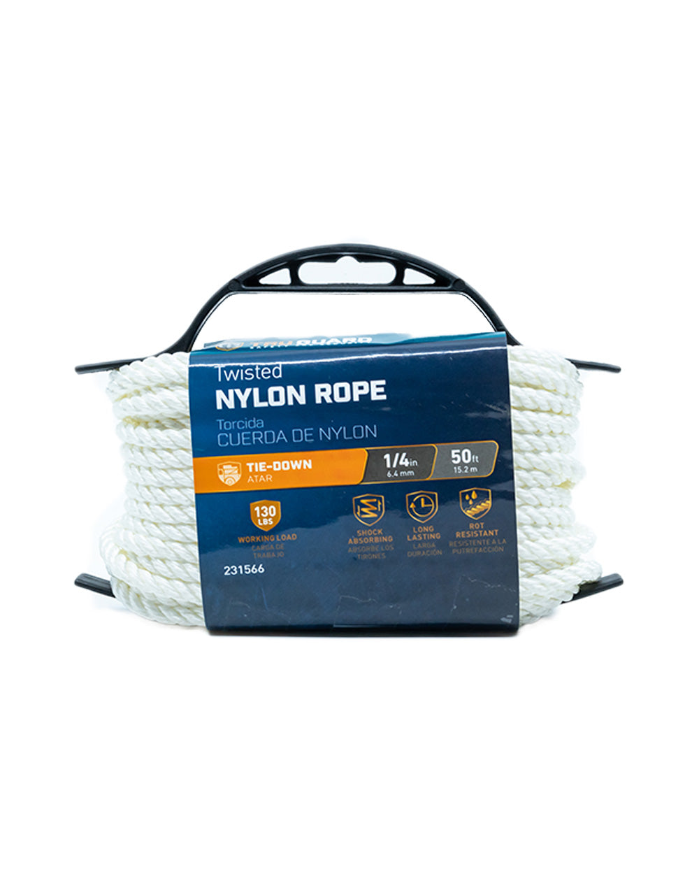 Tru-Guard 1/4"x50' White Nylon Cord