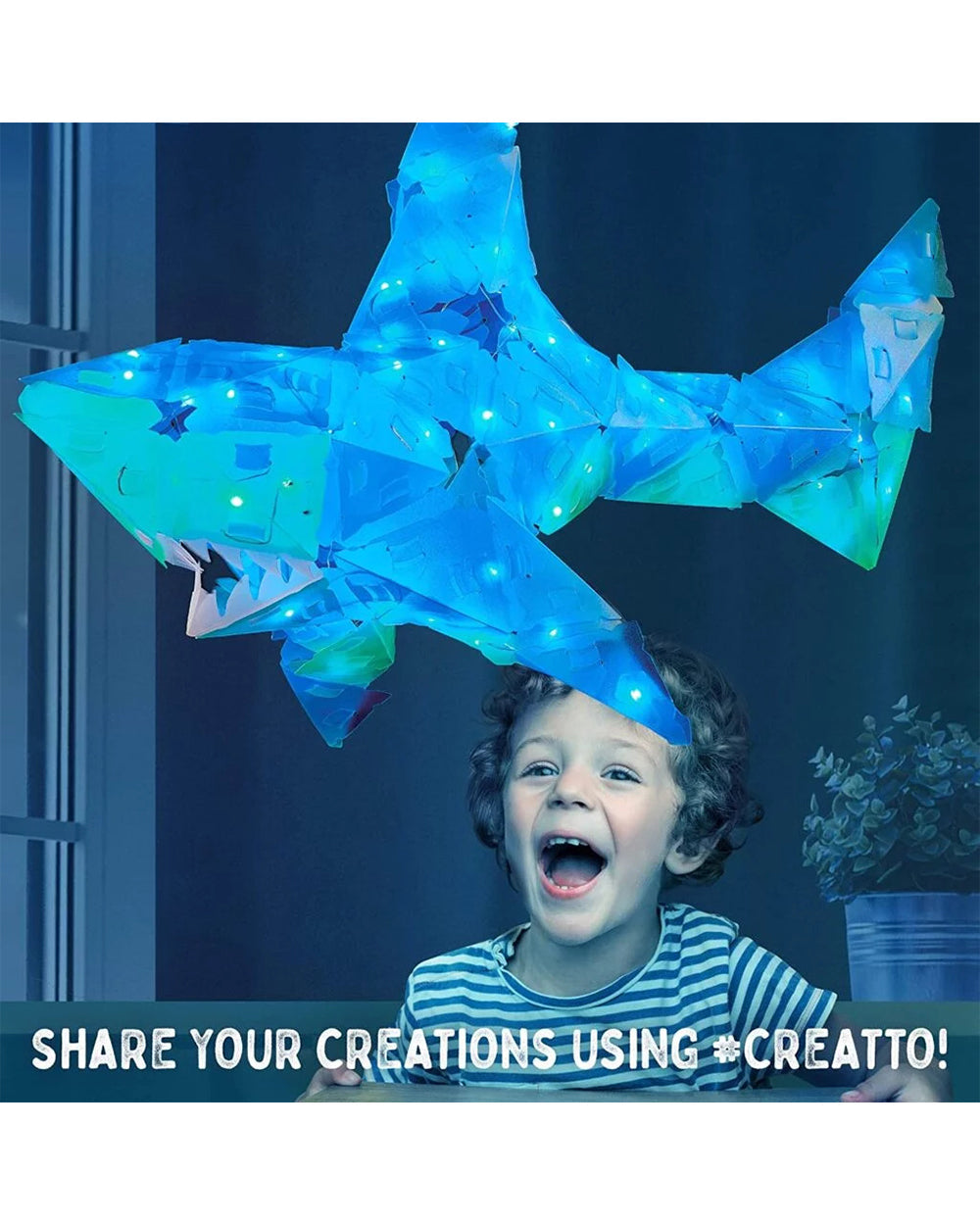 Thames & Kosmos Creatto Shark Light-Up Crafting Puzzle Kit