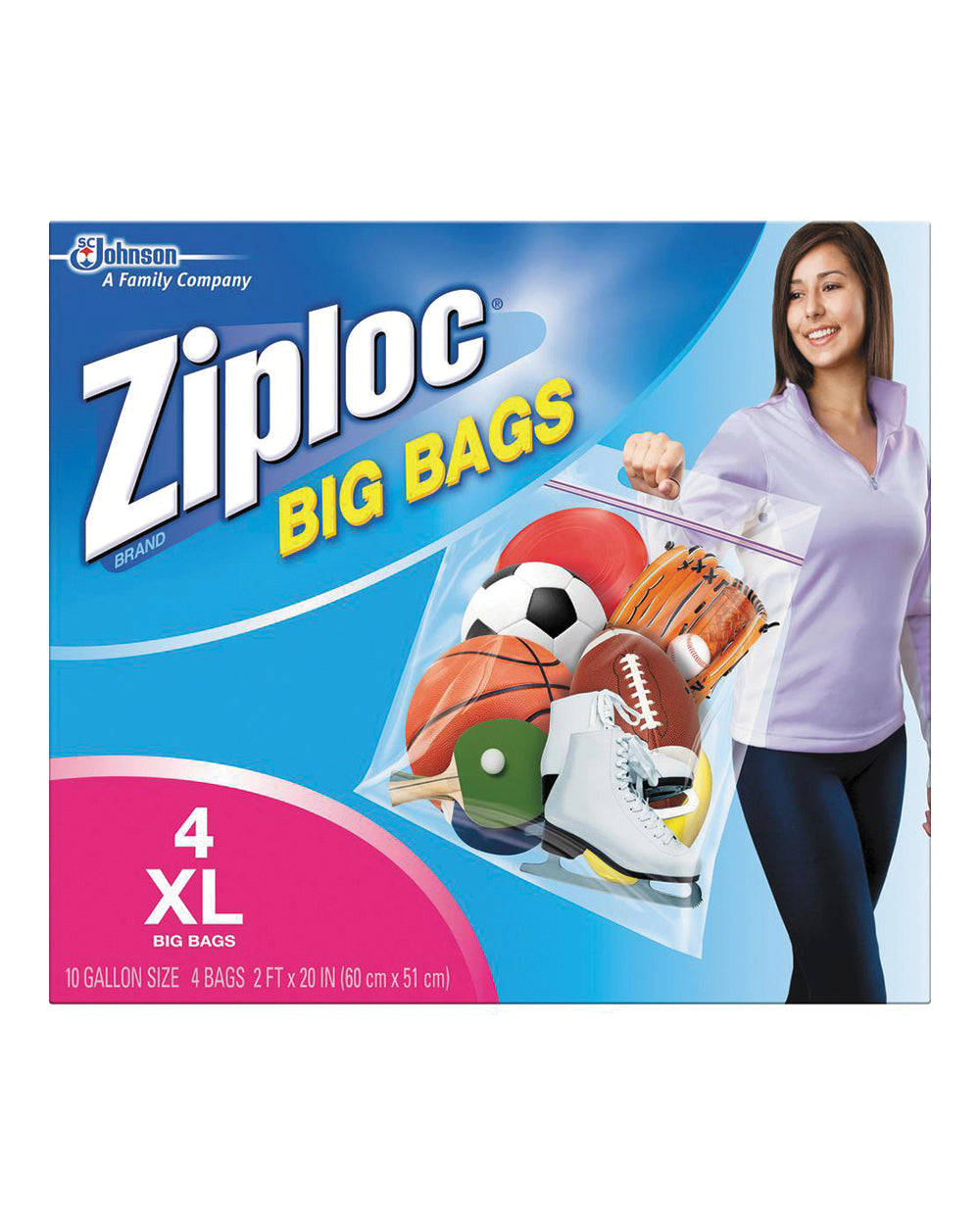 Ziploc 4 Pack Extra Large Heavy Duty Big Bag