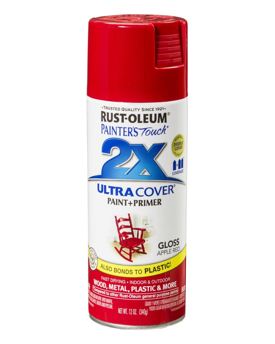 RustOleum PT 2X Ultra Cover Gloss Apple Red 12Oz