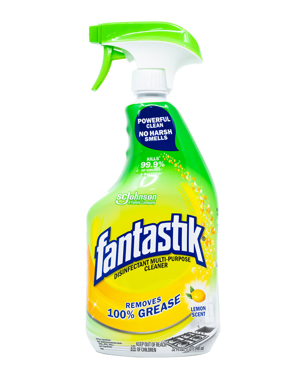 Scrubbing Bubble 32Oz Lemon Fantastik Antibacterial
