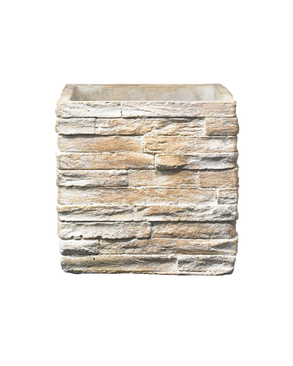 Soendgen Keramik Latina Stone Square Flower Pot 16cm Sabbia