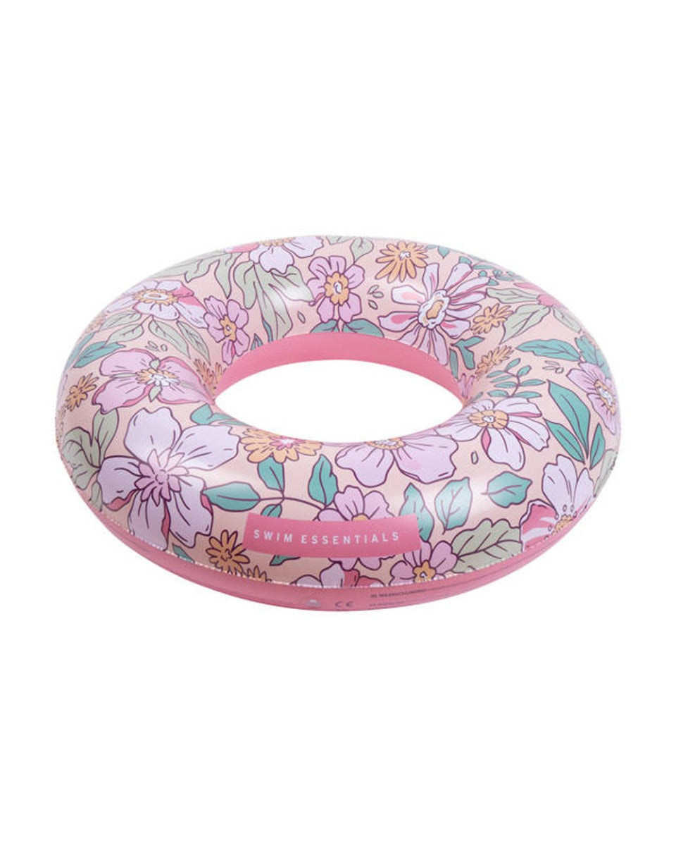 Swim Essentials Pink Blossom Printed Swimring 90cm
