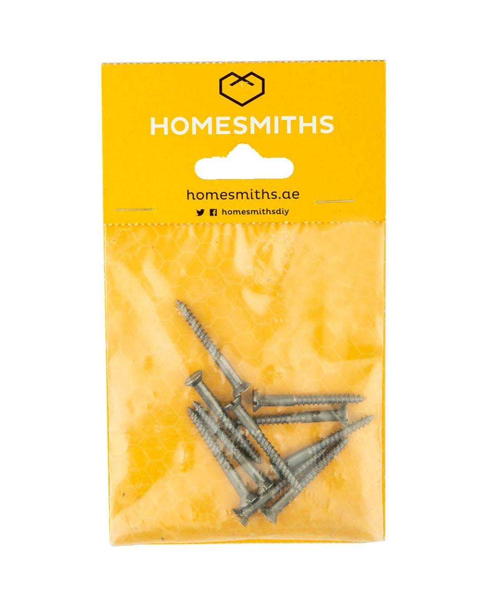 Homesmiths Mild Steel Wood Screw 1 1/2 Inch x 8mm