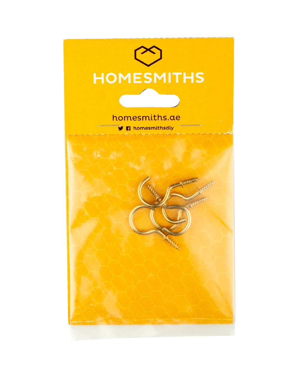 Homesmiths Brass Plated Cup Hook 3/4 inch