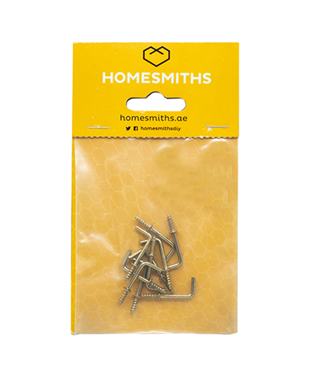 Homesmiths Brass Plated Square Hook 3/4 inch