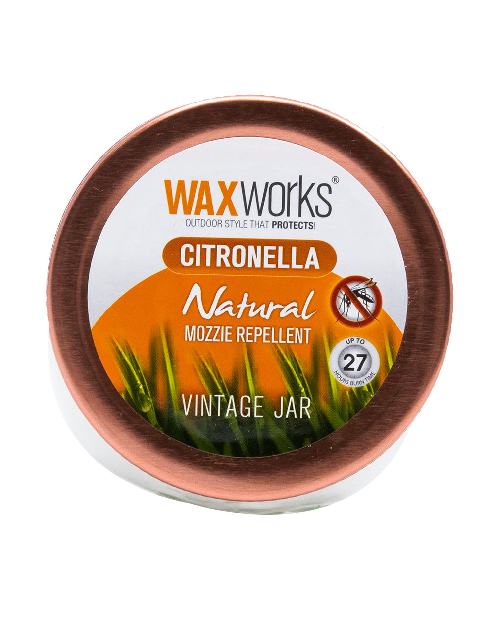 Waxworks Citronella Jam Jar Vintage