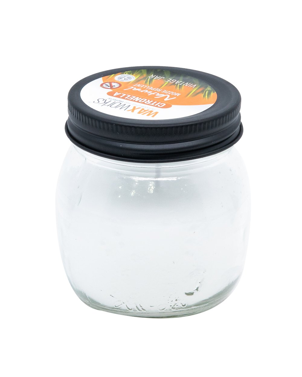 Waxworks Citronella Jam Jar Vintage