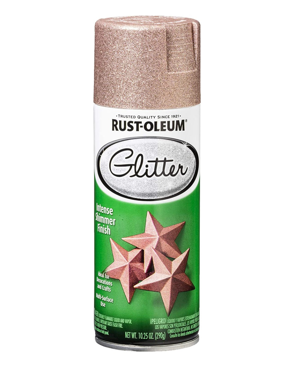 RustOleum Specialty Glitter Spray Paint Rose Gold