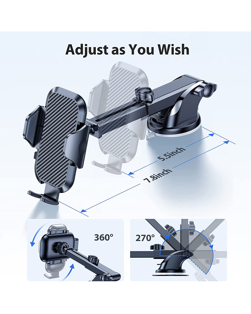 Trands 2 In 1 Smart Phone Car Holder TR-Ho5610