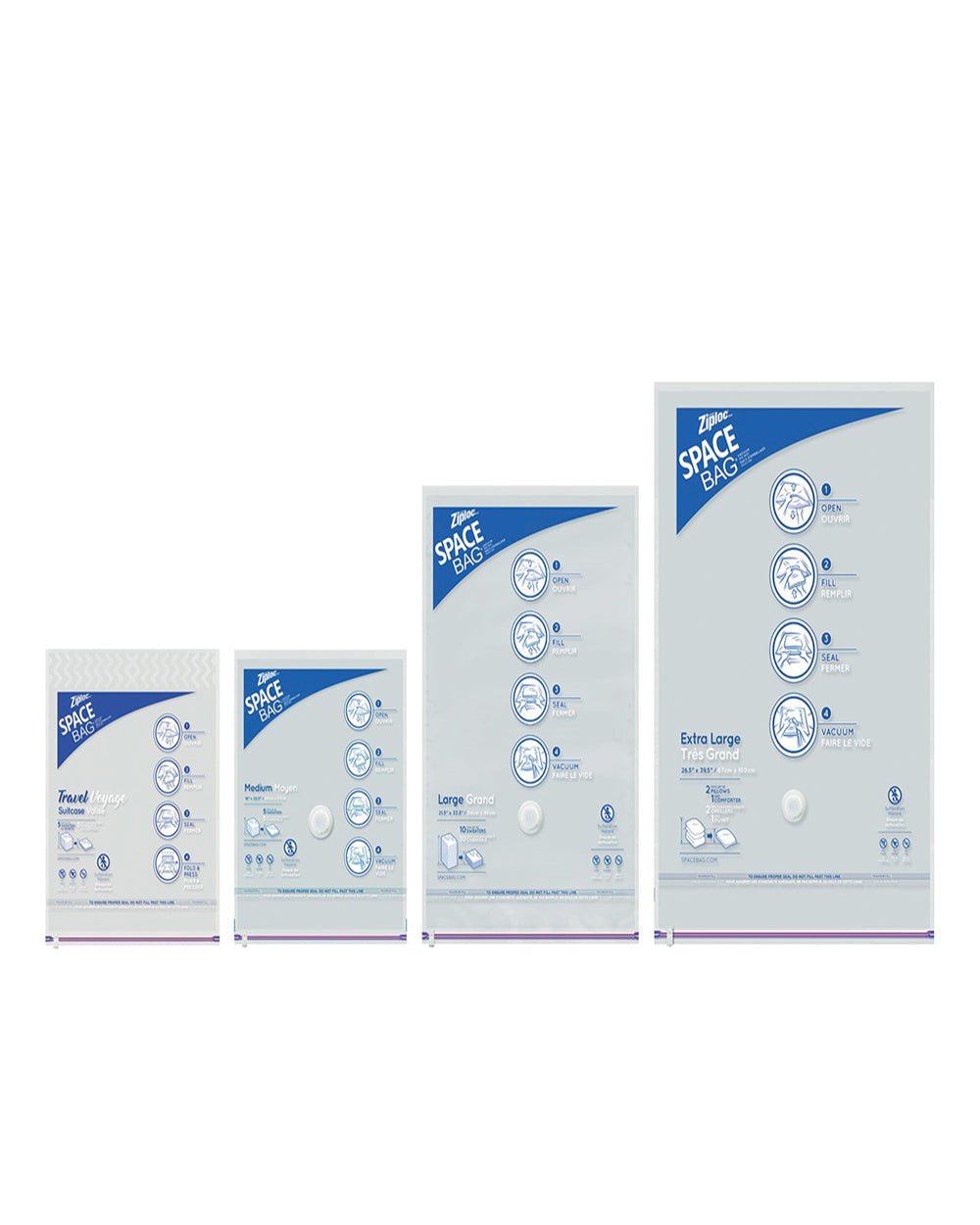 Ziploc Space Bag Variety Set 6 pieces
