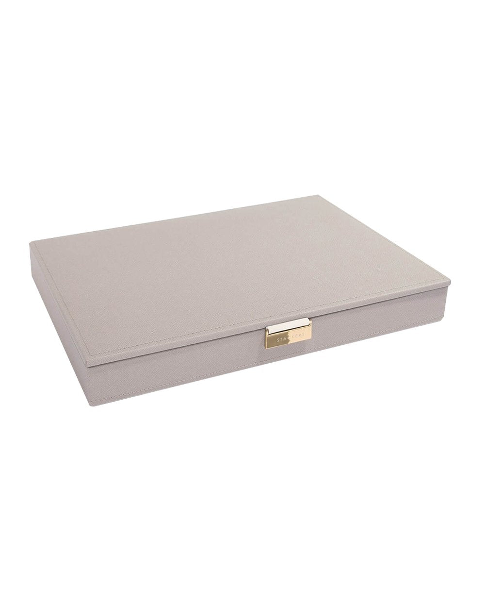 Stackers Taupe Supersize Lidded Stacker Champagne Gold Fitti