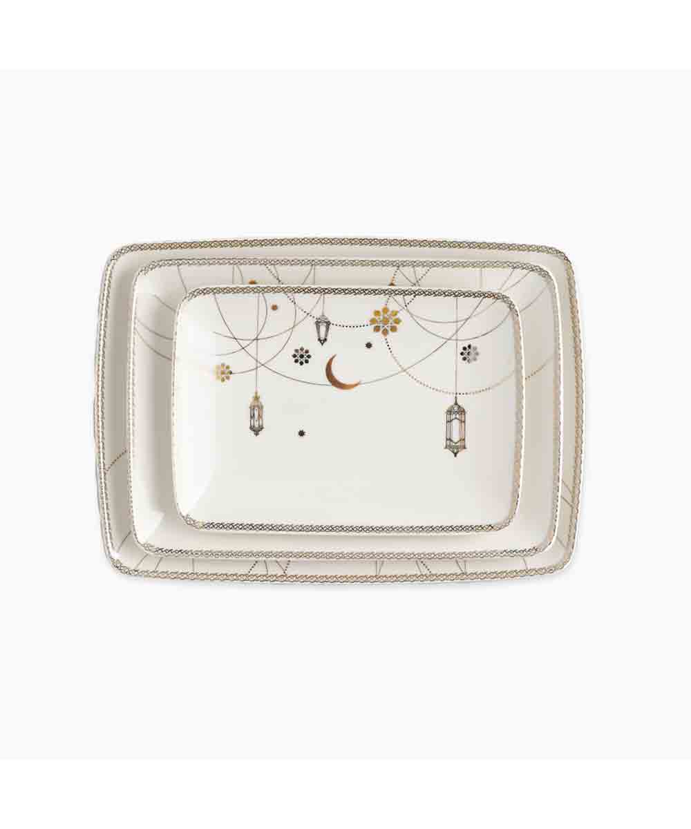 Rosa Farha Serving Tray Set of 3 Pieces
