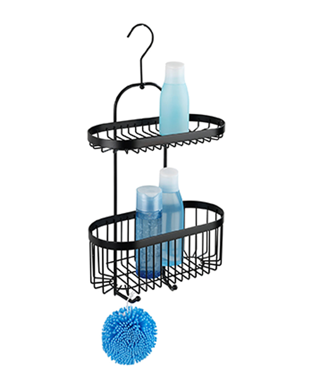 Wenko 2 Tier Bathroom Caddy Classic Plus Black