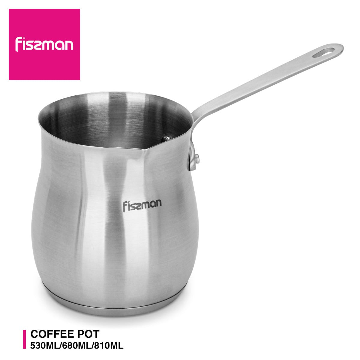 Fissman Turkish Coffee Pot 810ML with Induction Bottom Stainless Steel