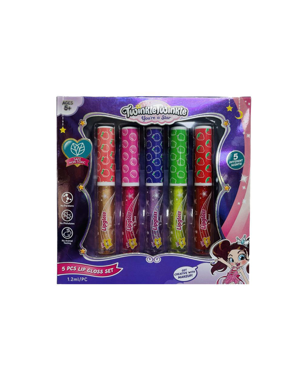 Twinkle Twinkle 5 Pieces Lip Gloss Set By Homesmiths