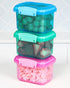 Sistema Rectangular Lunch Colored 3 Pack 400ML
