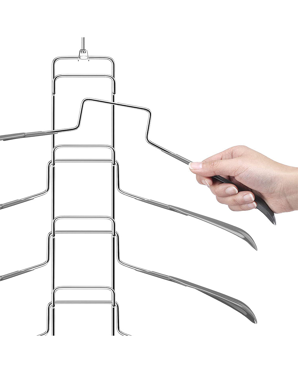 Whitmor Spacemaker 5 Tier Shirt Hanger