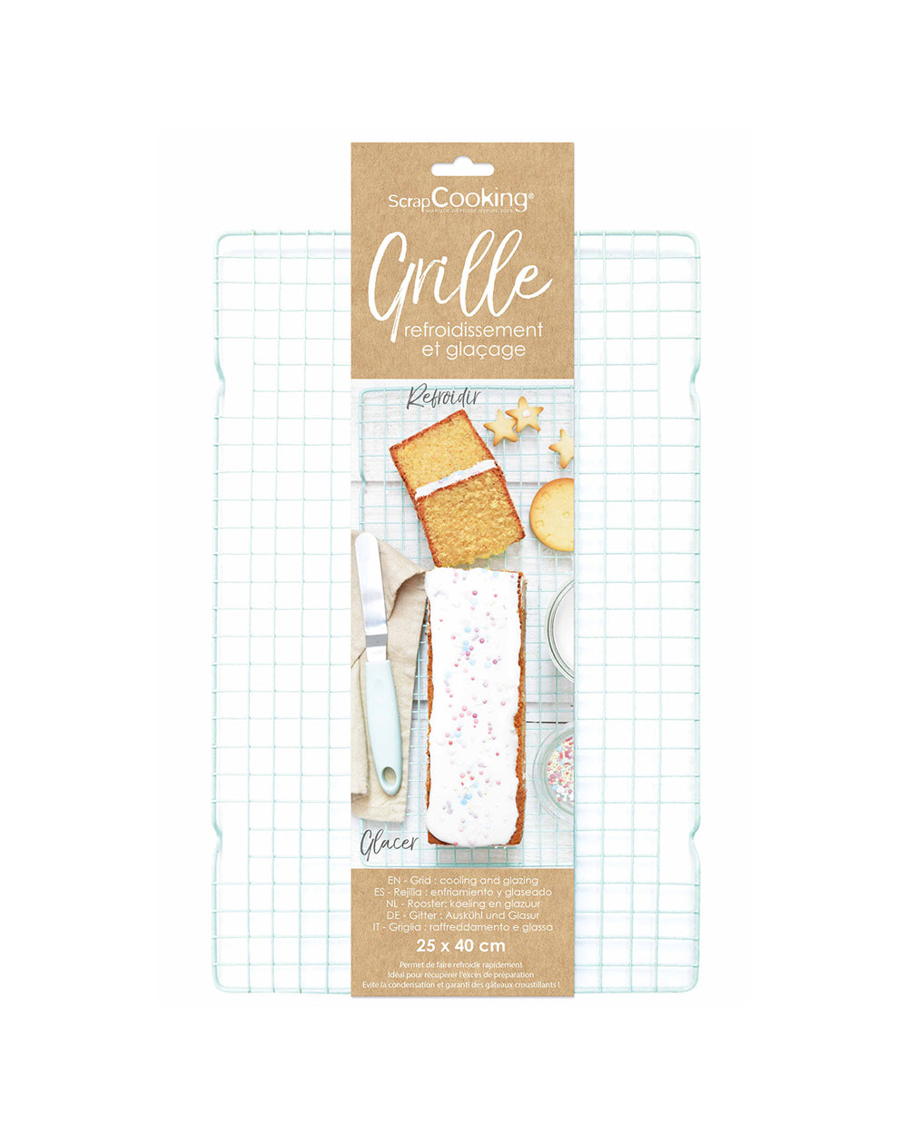Scrapcooking Pastry Grid 25 x 40 cm
