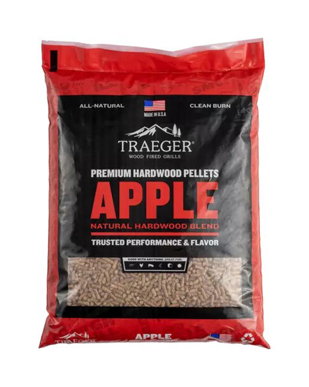 Traeger Apple Bbq Wood Pellets 9Kg Bag