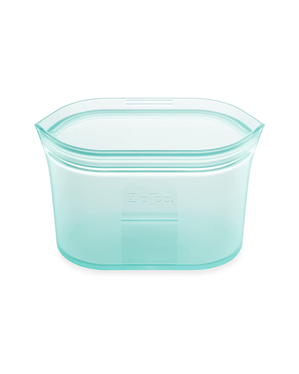 Zip Top 16oz Reusable Silicon Food Storage Small Bag Dish Teal
