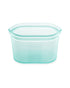 Zip Top 16oz Reusable Silicon Food Storage Small Bag Dish Teal