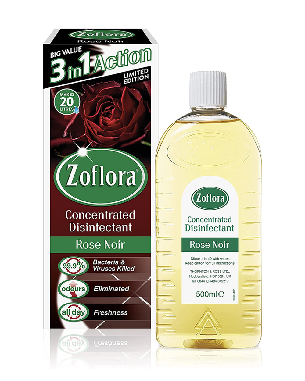 Zoflora Bluebell + Rose + Bouquet 500ML Pack of 3