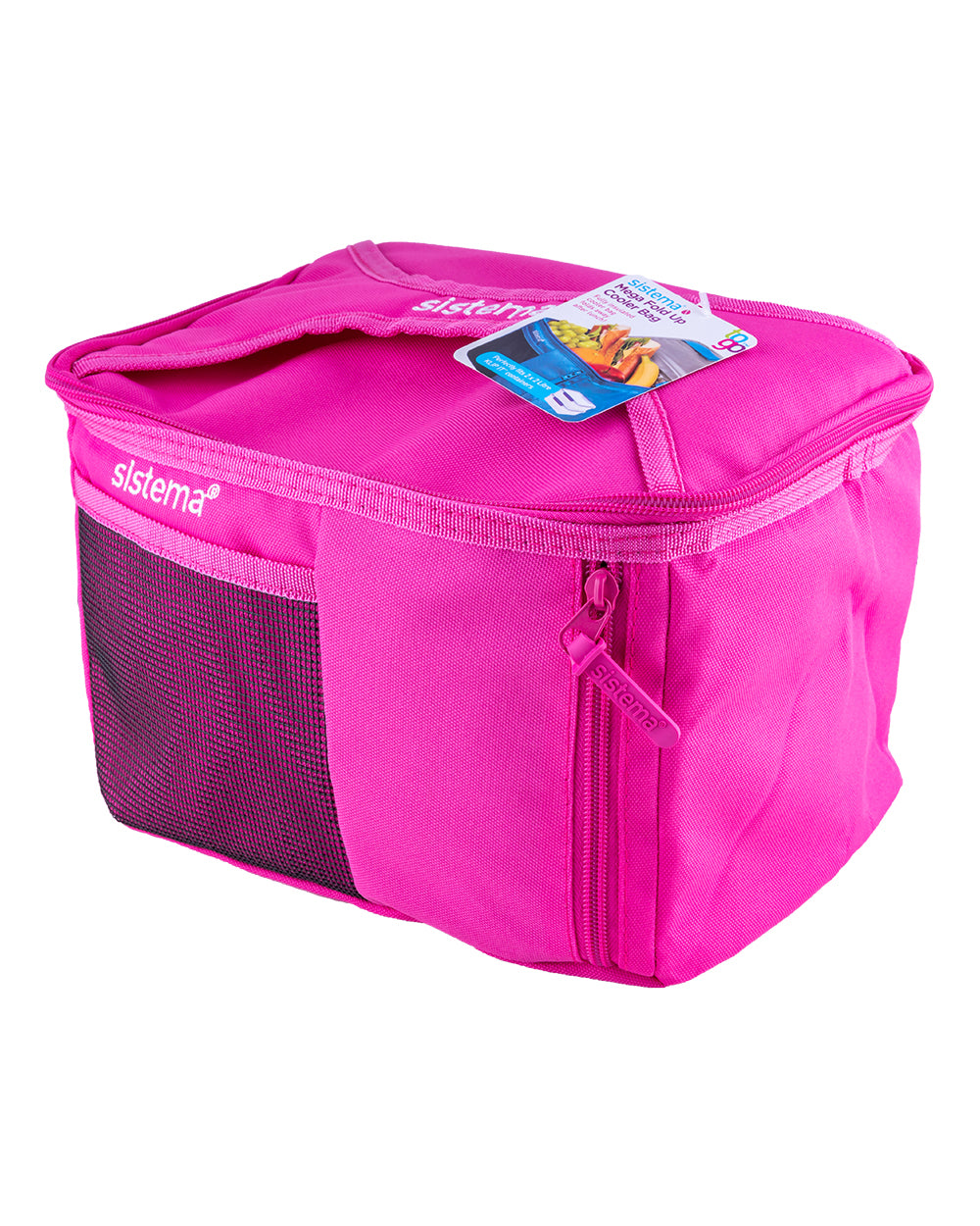 Sistema Mega Fold Up Cooler Bag Pink
