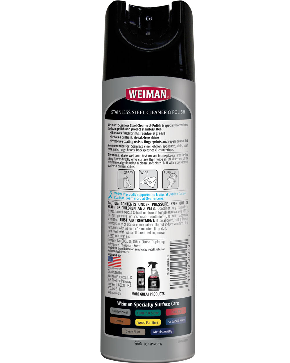 Weiman 17Oz Stainless Steel Cleaner & Polish