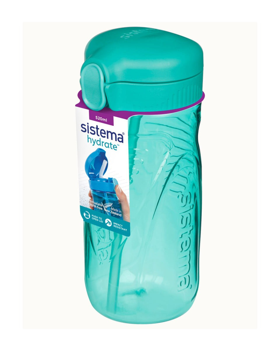 Sistema 520ML Tritan Quick Flip Bottle Teal
