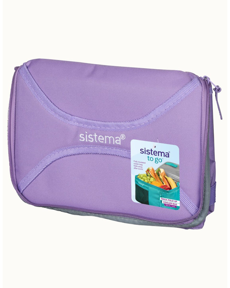Sistema Mega Fold Up Cooler Bag Lilac