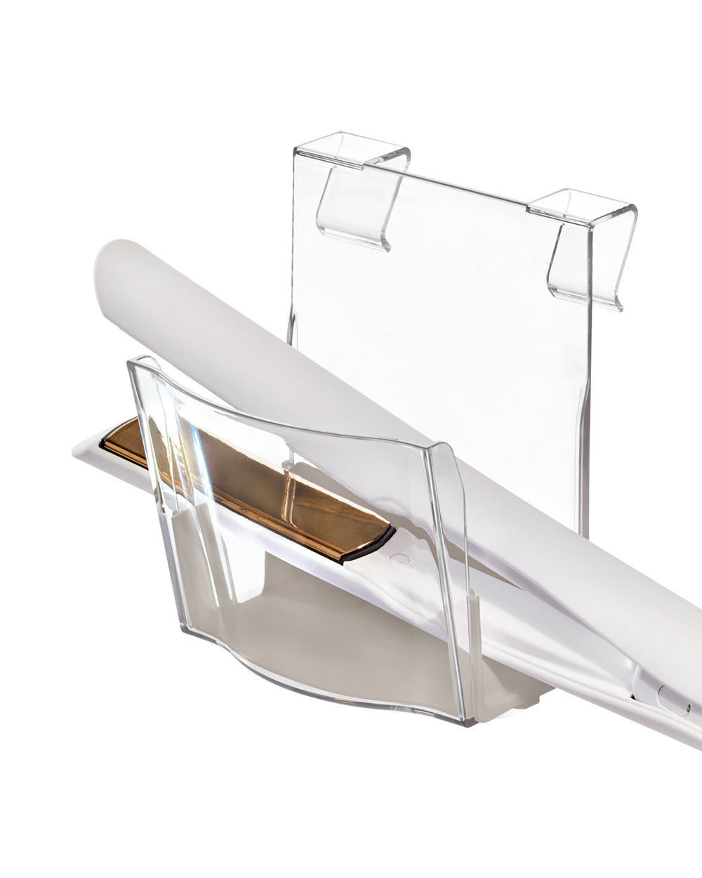 The Home Edit Hanging Hair Tool Organizer Clear & Grey