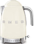Smeg Variable Temperature Kettle Cream