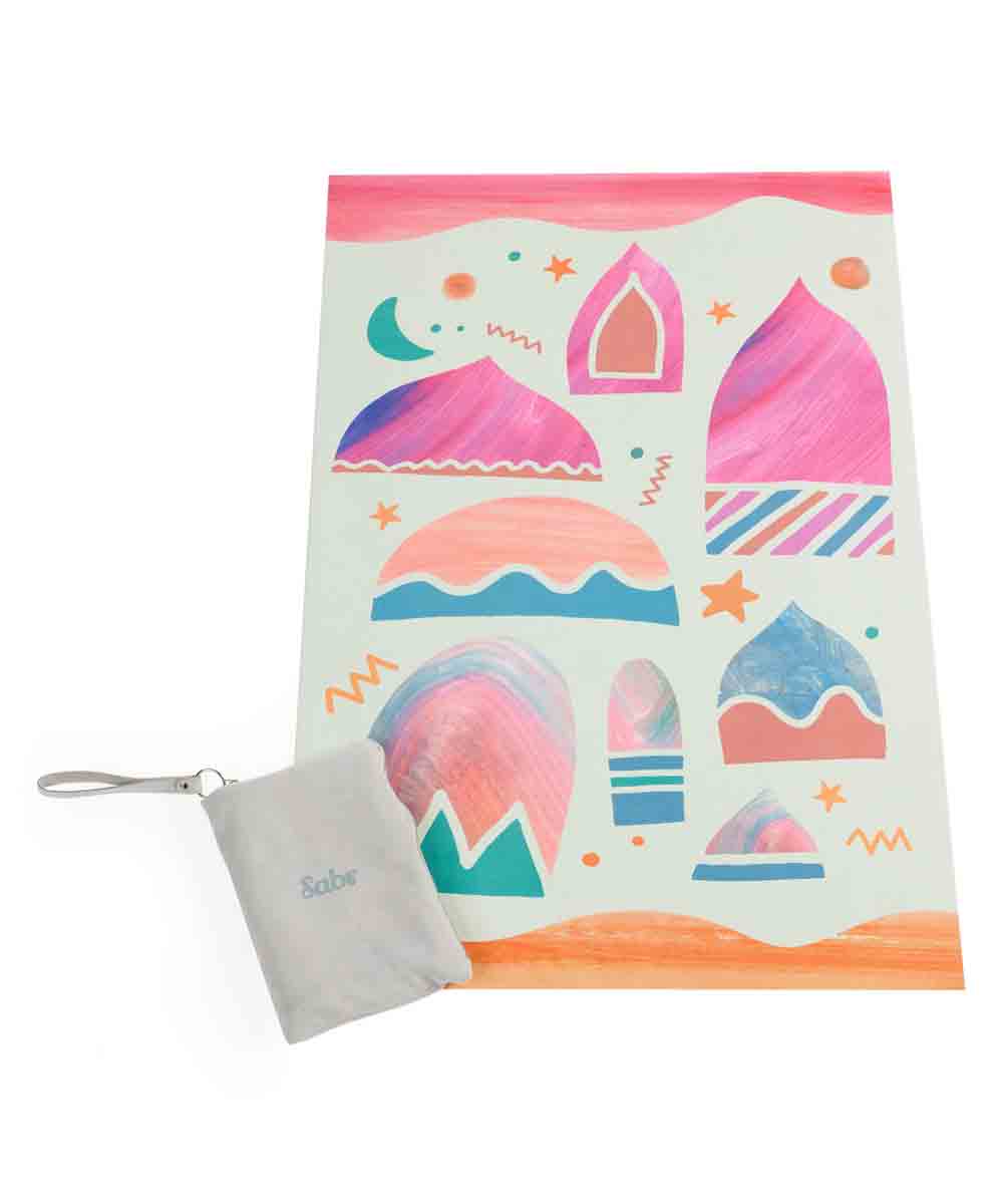Sabr Starship Landing I Compact Prayer Mat