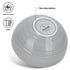 Fissman 2 Pieces Bowls Firmina Gray 14.5/620Ml New Bone China