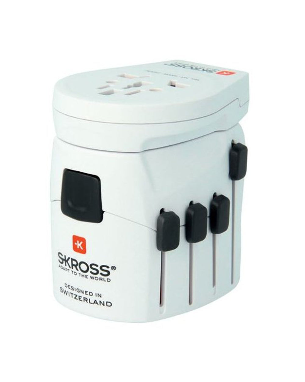 SKROSS Pro World & USB 6.3A Multi Plug Adapter White