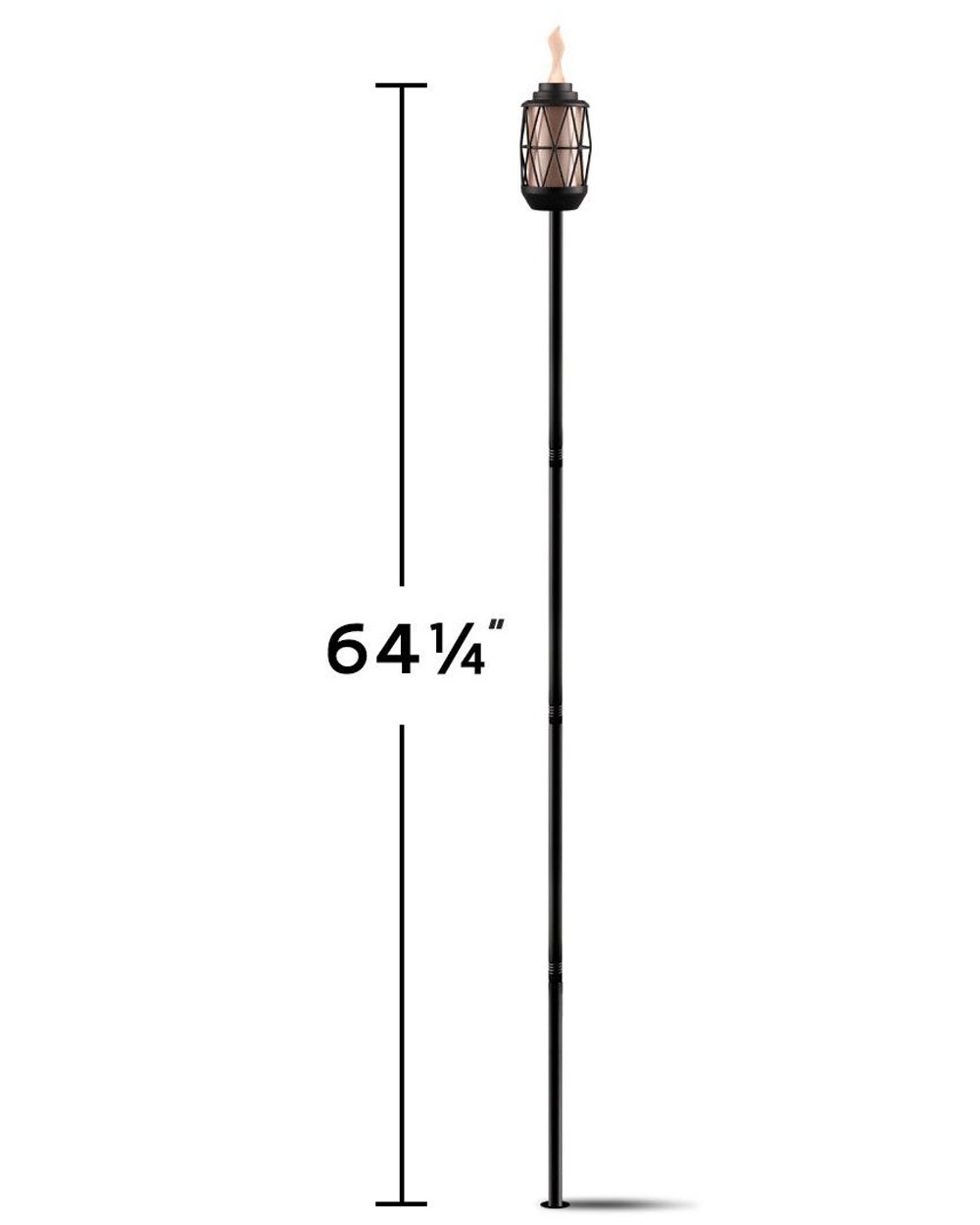 Tiki BiteFighter 64.75 inch Torch Metal Modern